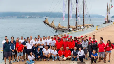 Los tripulantes de la Ruta Marítima Xacobea 'Iacubus Maris'' Los tripulantes de la Ruta Marítima Xacobea 'Iacubus Maris''