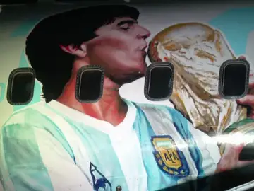 El universal homenaje de los seguidores de Maradona desde el espacio
