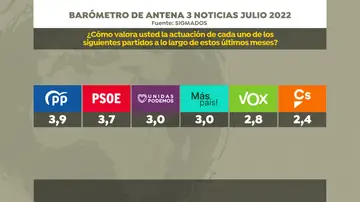 Actuación partidos políticos Actuación partidos políticos