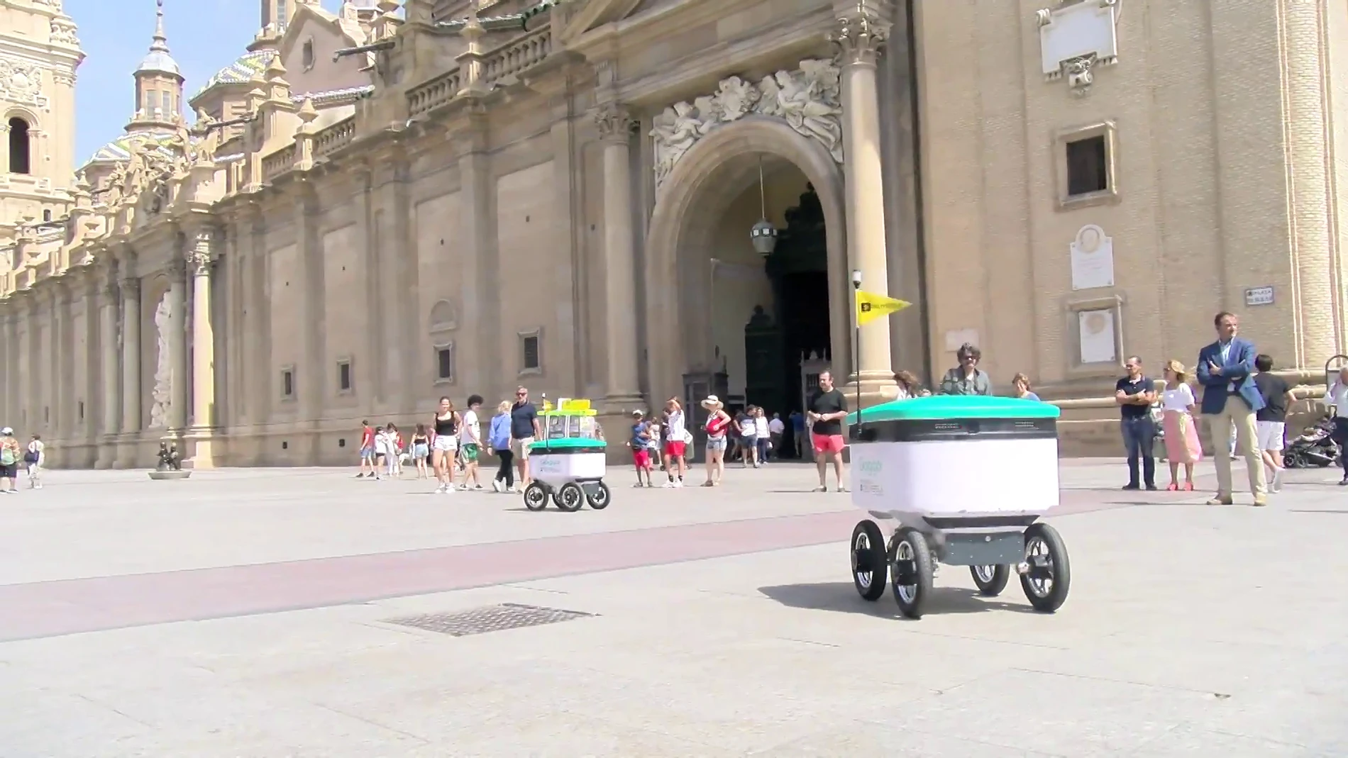 Robots repartidores de comida en Zaragoza