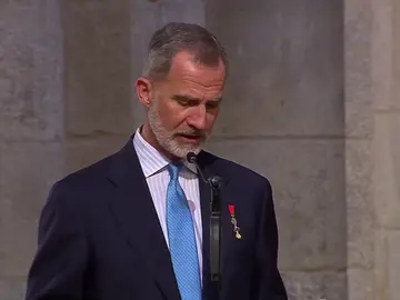 El rey Felipe VI durante la ofrenda al Apóstol Santiago El rey Felipe VI durante la ofrenda al Apóstol Santiago