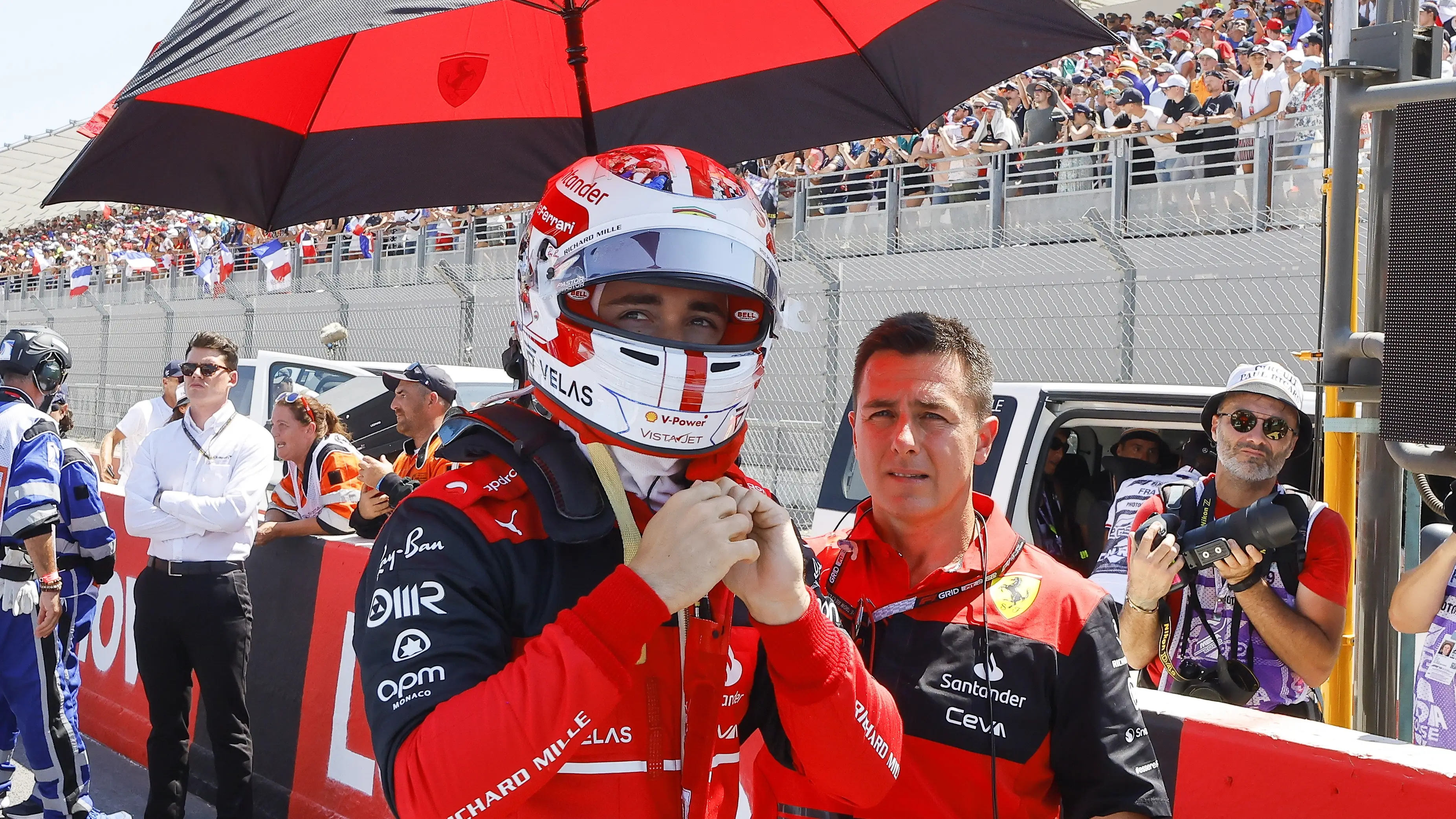 El grito de desesperaci&oacute;n de Leclerc por radio tras estrellarse contra el muro en Paul Ricard