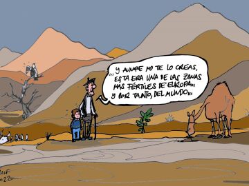 La sequía en España, protagonista de la viñeta gráfica de Alfredo Boto