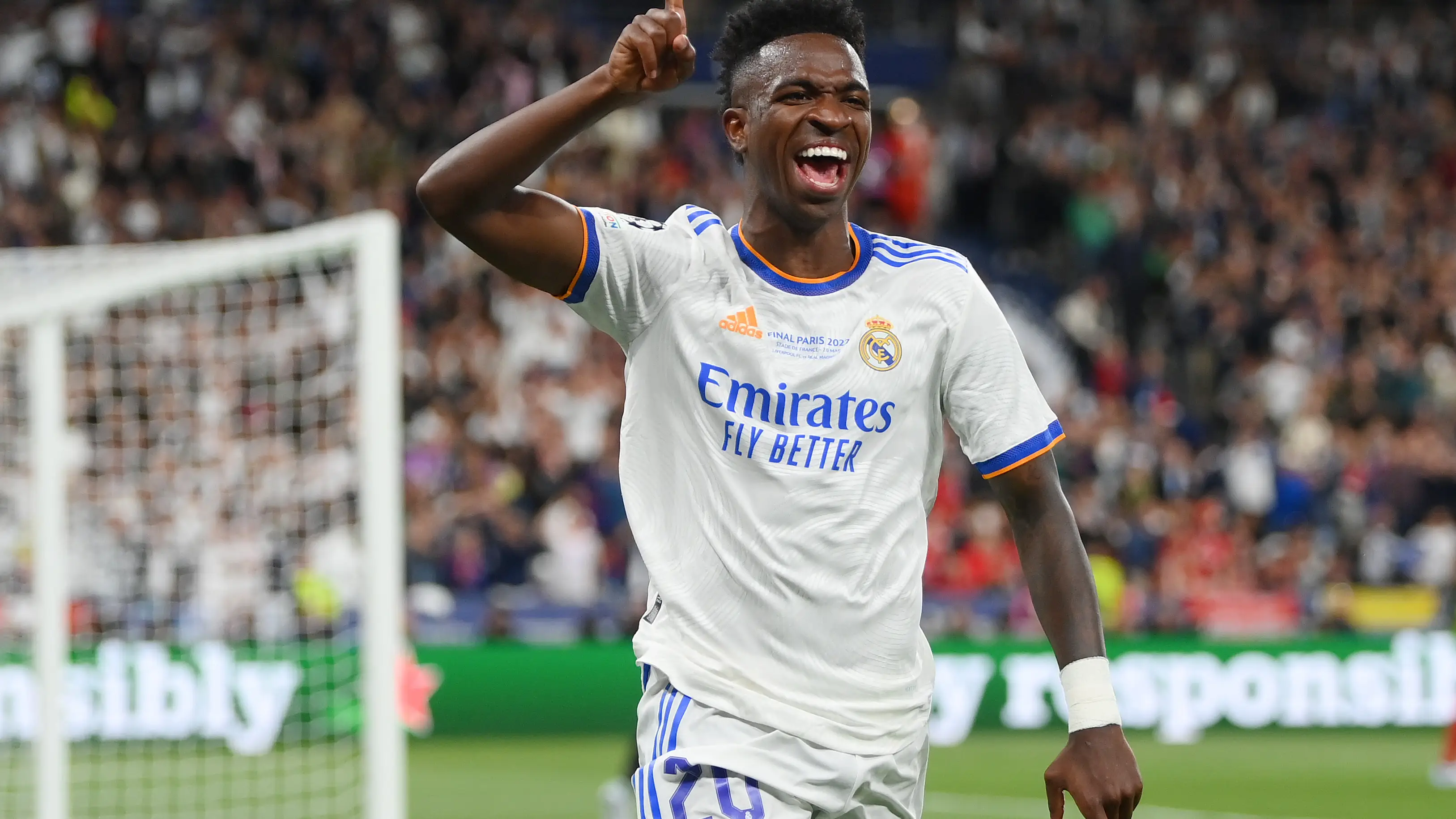 Vinicius celebra un gol con el Real Madrid Vinicius celebra un gol con el Real Madrid