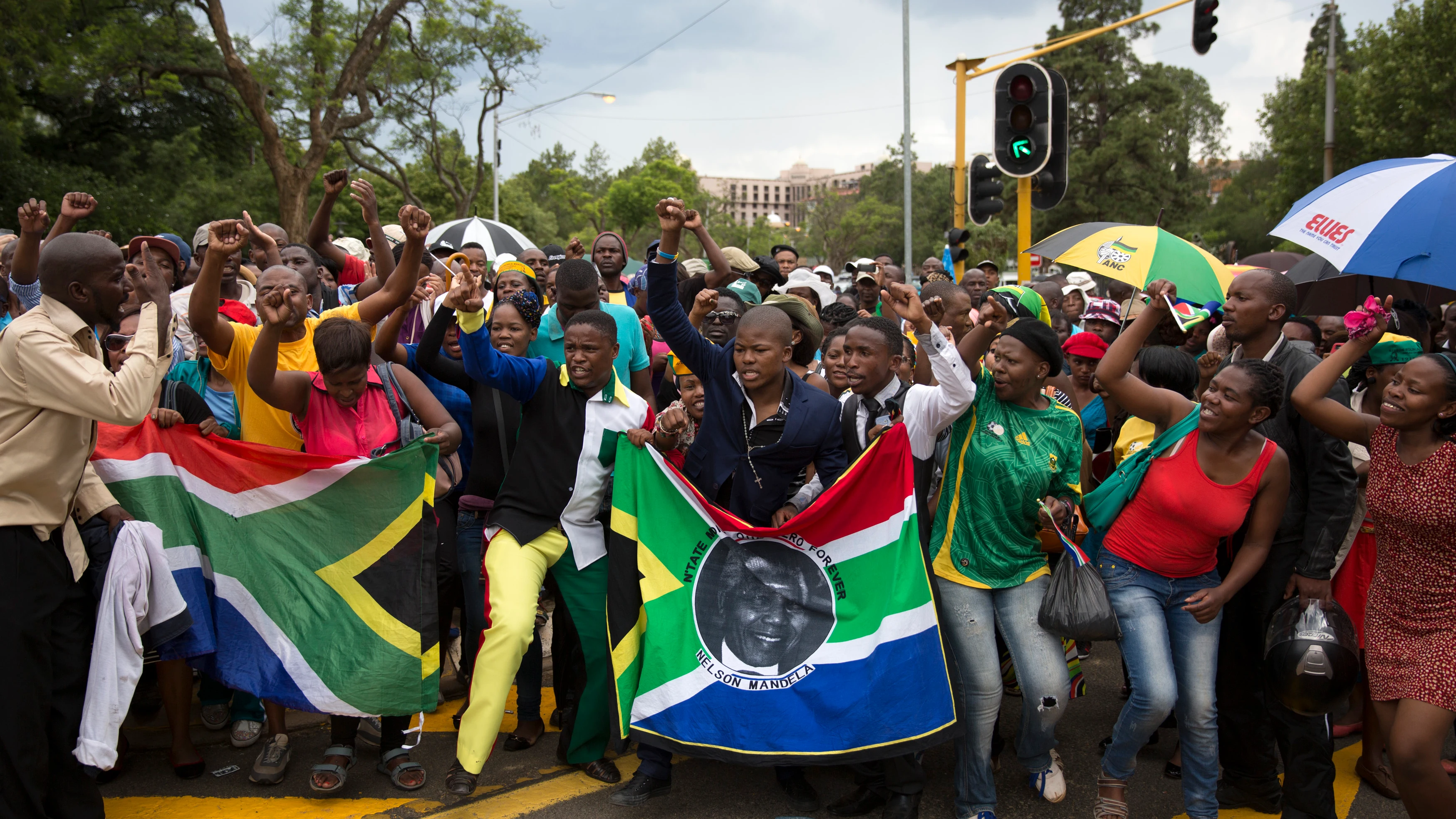 Manifestaci&oacute;n en Sud&aacute;frica