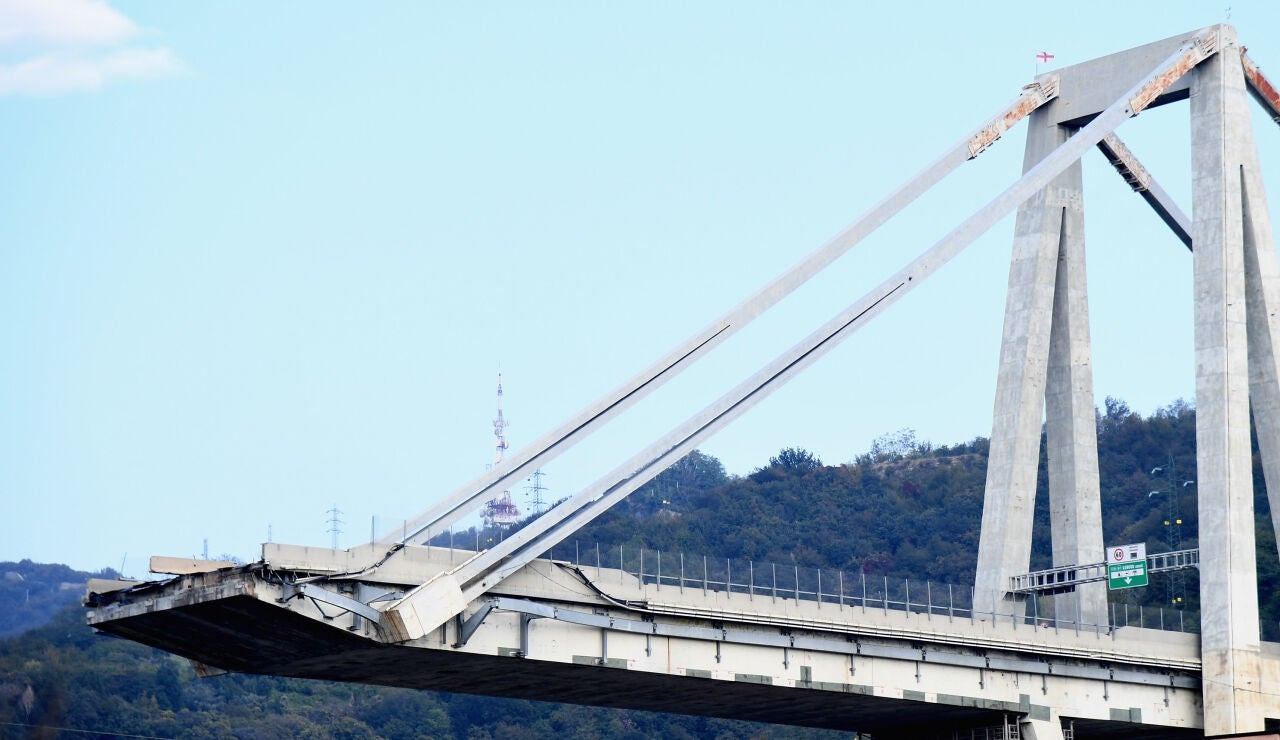 Se derrumba el Puente Morandi de Génova