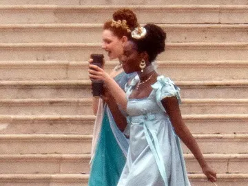 Imágenes del rodaje de 'Los Bridgerton' Imágenes del rodaje de 'Los Bridgerton'