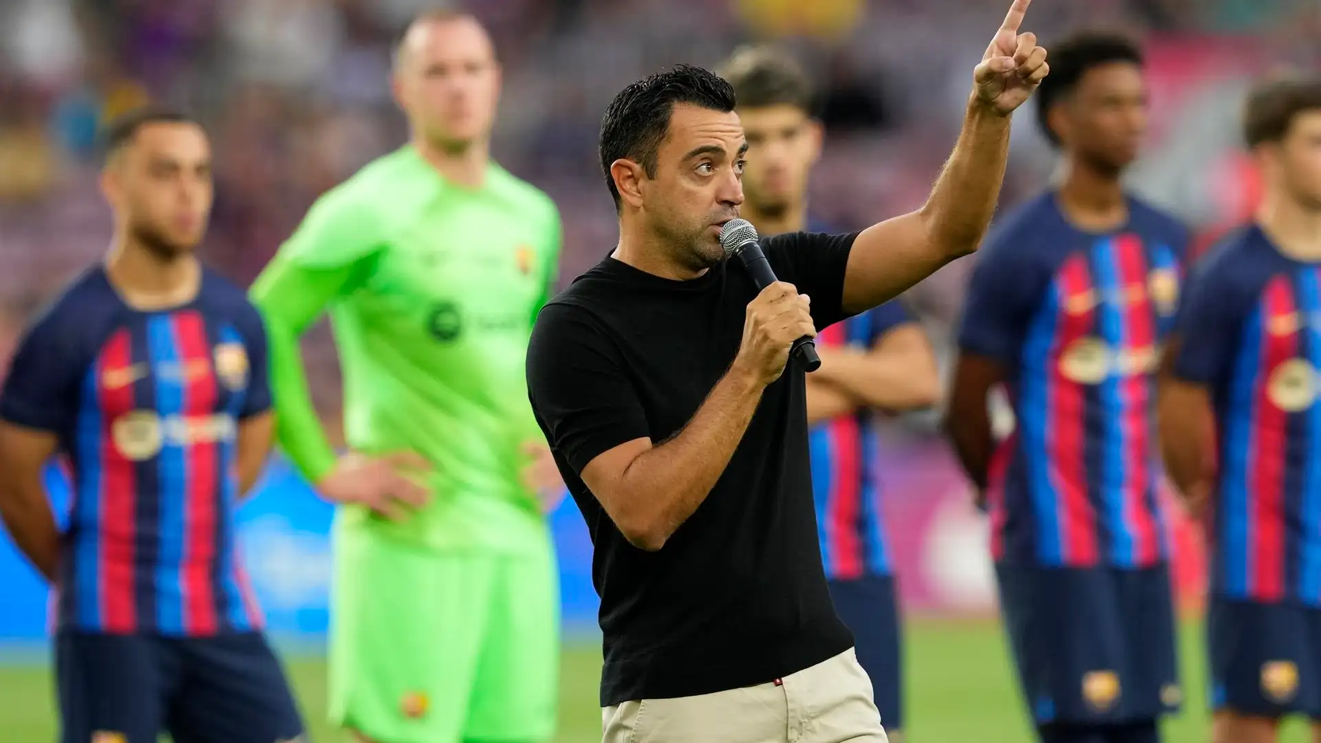 Xavi Hernández, en el Trofeo Joan Gamper Xavi Hernández, en el Trofeo Joan Gamper