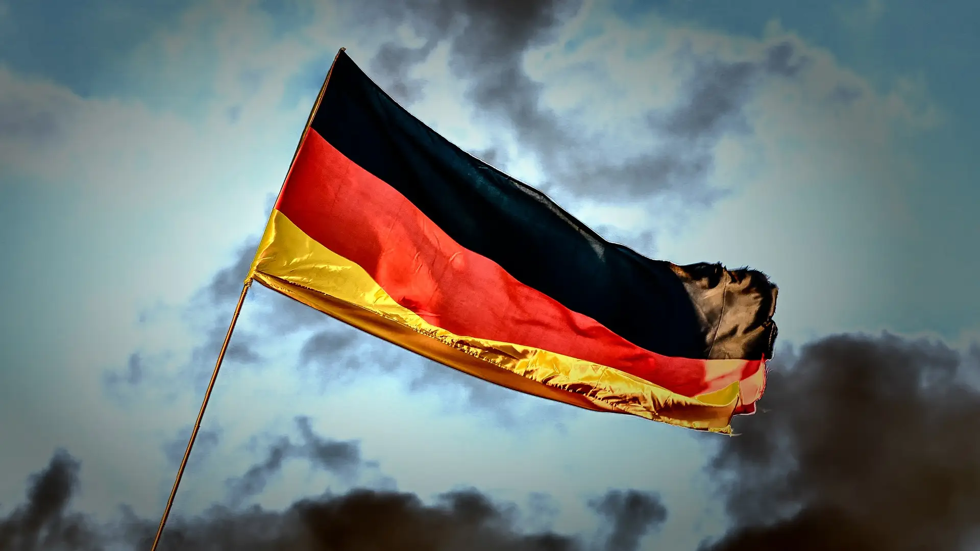 Imagen de una bandera de Alemania Imagen de una bandera de Alemania