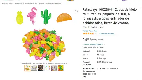 Hielos reutilizables con formas Hielos reutilizables con formas