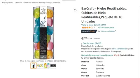 Hielos reutilizables de colores Hielos reutilizables de colores