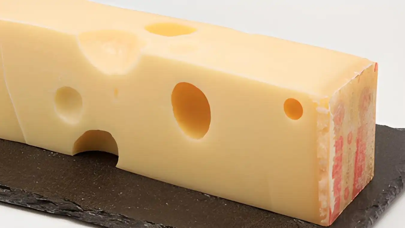 Imagen de un queso Jarlsberg Imagen de un queso Jarlsberg
