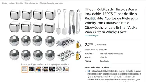 Hielos reutilizables de acero inoxidable Hielos reutilizables de acero inoxidable