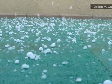Fuertes granizadas en los Pirineos y Cataluña