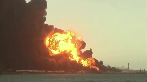 Imagen del incendio que asola Cuba Imagen del incendio que asola Cuba