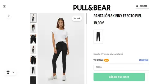 Vaquero ajustado efecto piel Vaquero ajustado efecto piel