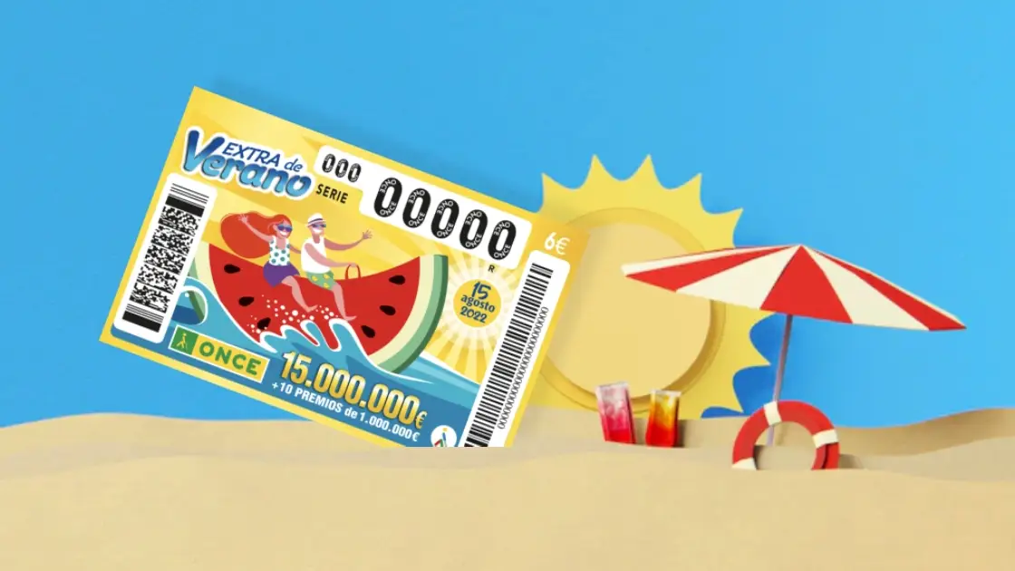 Cupón del sorteo Extra de Verano de la ONCE 2022 Cupón del sorteo Extra de Verano de la ONCE 2022