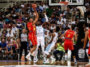 España y Grecia en el partido de preparación al Eurobasket