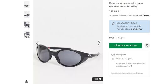 Gafas de sol estilo ciclista