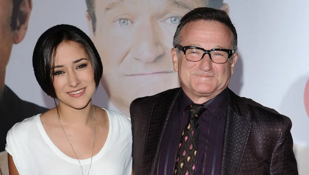 Robin Williams y su hija Zelda Williams Robin Williams y su hija Zelda Williams