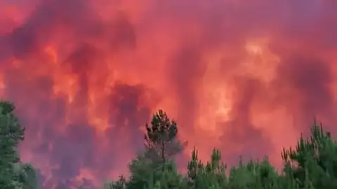 Impactantes imágenes del incendio de Francia Impactantes imágenes del incendio de Francia