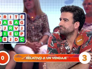 Rafa, de nuevo en manos del ‘PasapalaVar’: ¿entra su respuesta en el último segundo? Rafa, de nuevo en manos del ‘PasapalaVar’: ¿entra su respuesta en el último segundo?