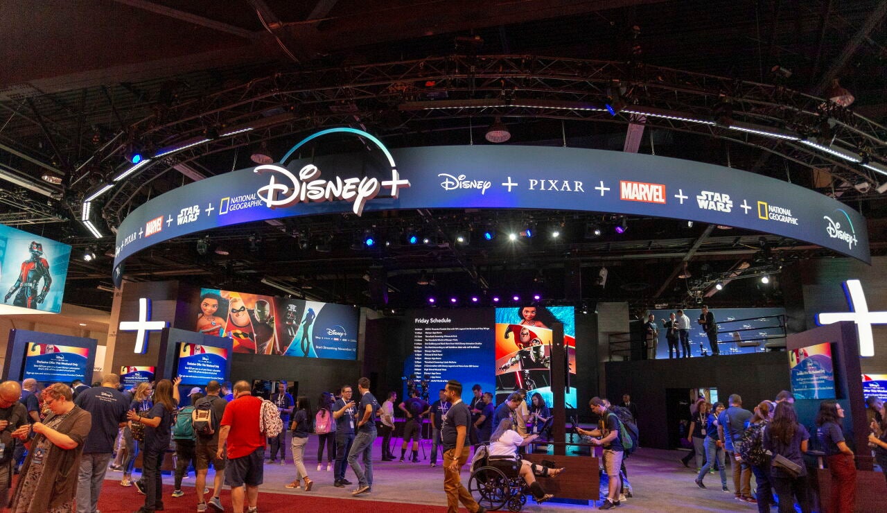 Fotografía de archivo del logo de Disney Plus
