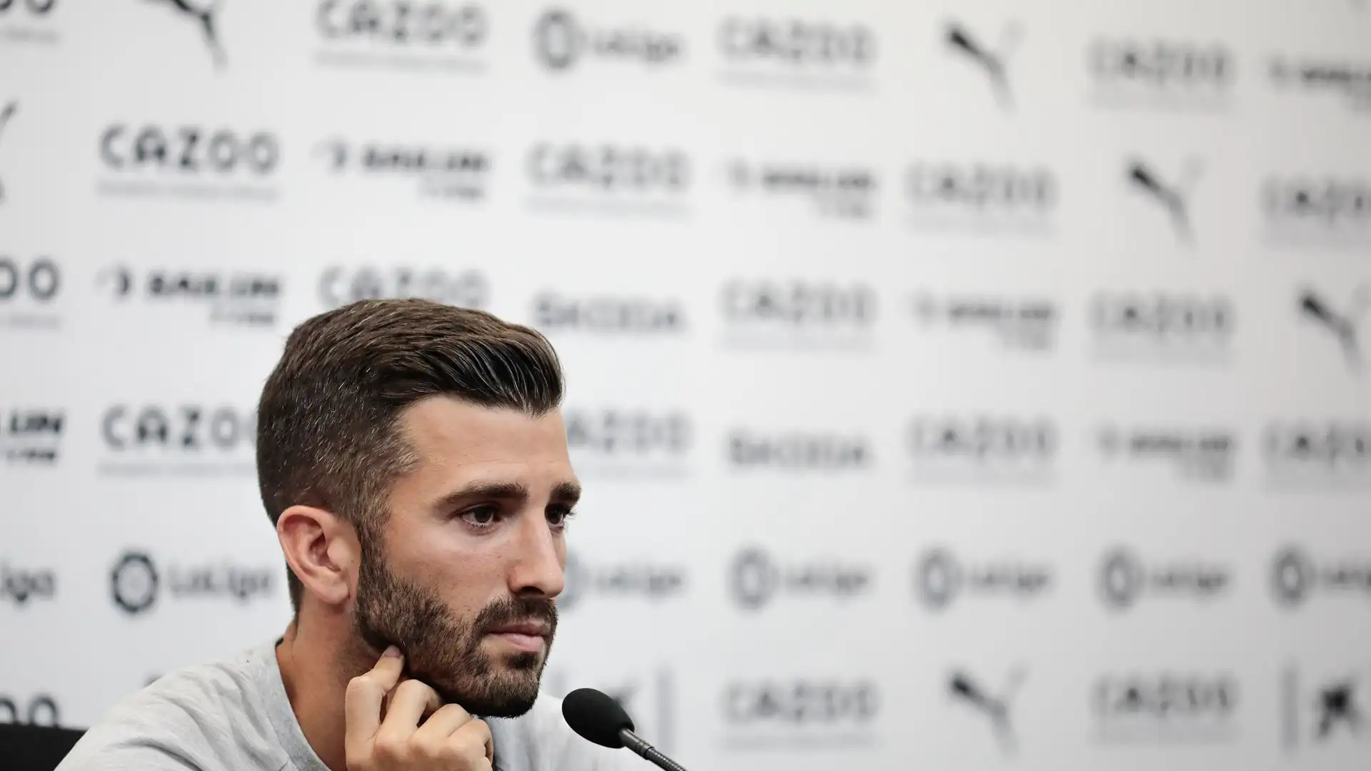 José Luis Gayà, en rueda de prensa José Luis Gayà, en rueda de prensa