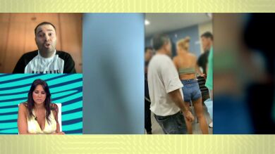 Tenso enfrentamiento en directo entre el dueño del supermercado y la familia que le acusa de atacarles con una catana