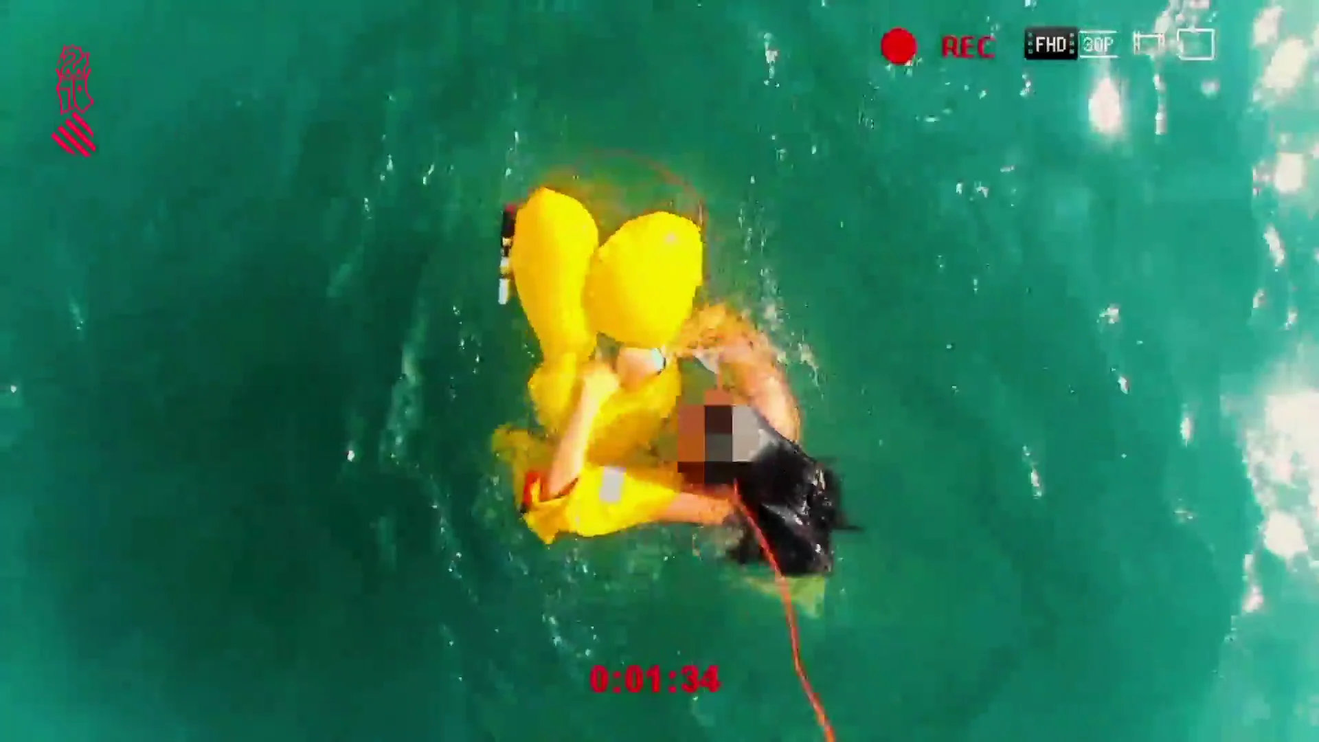 Rescate con dron en Santa Pola Rescate con dron en Santa Pola