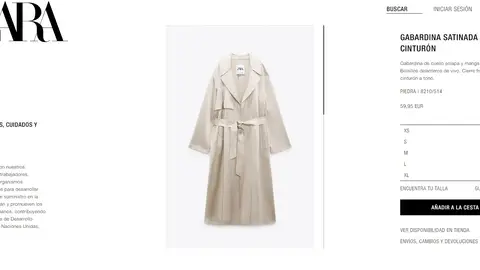 Gabardina satinada Gabardina satinada