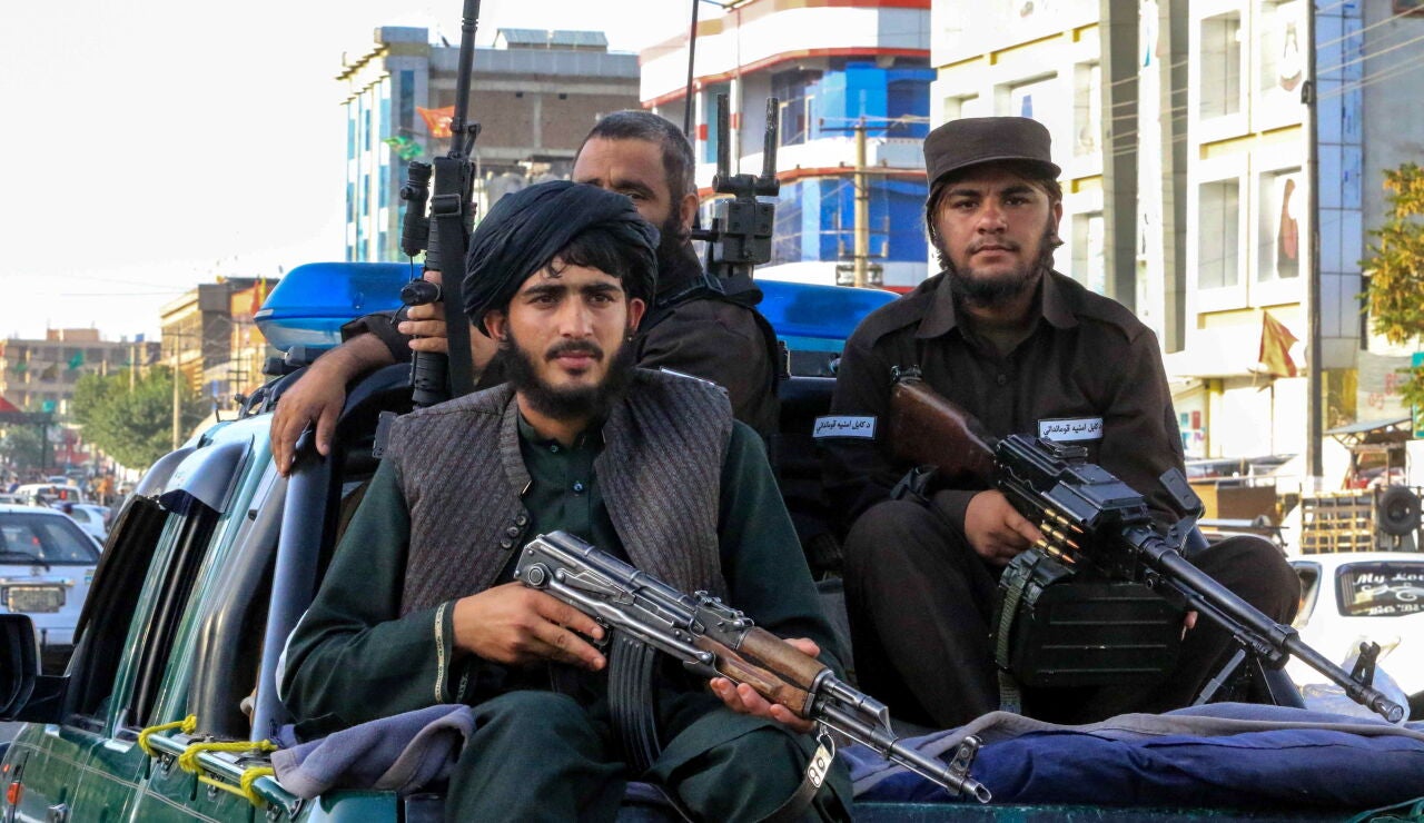 Efectivos de las fuerzas de seguridad de los talibanes en Kabul