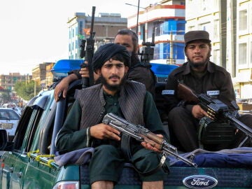 Efectivos de las fuerzas de seguridad de los talibanes en Kabul