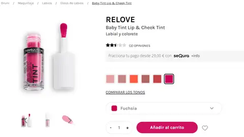 Tinte de labial Revolution Relove Tinte de labial Revolution Relove