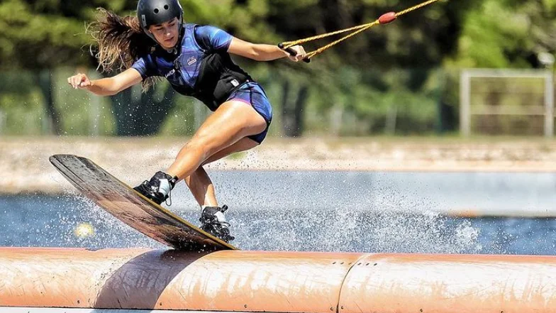 Telma Cester, en acción Telma Cester, en acción