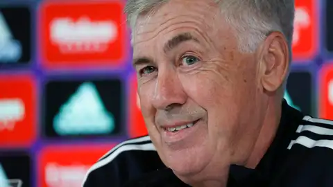 Carlo Ancelotti, en rueda de prensa Carlo Ancelotti, en rueda de prensa