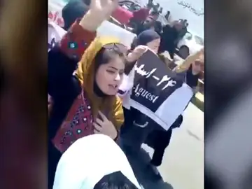 Manifestación mujeres Afganistán
