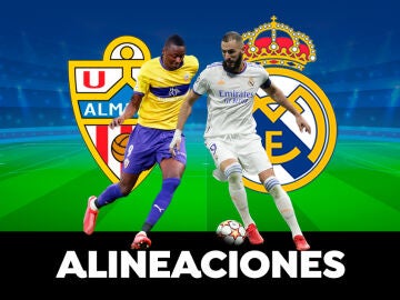 Alineación del Real Madrid en el partido de hoy contra el Almería de La Liga