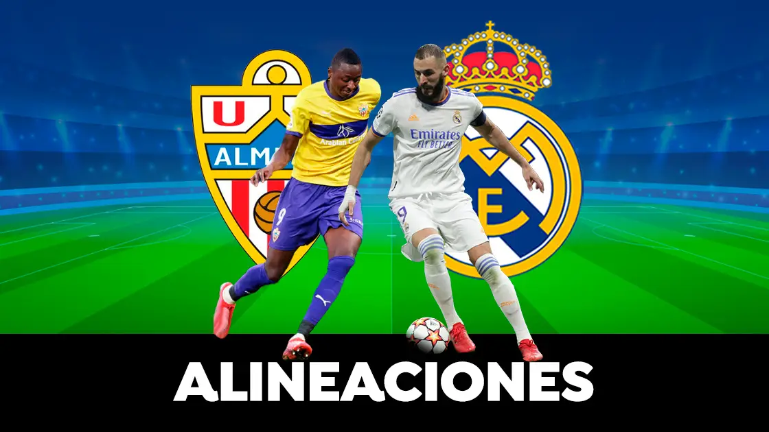 Alineación del Real Madrid en el partido de hoy contra el Almería de La Liga Alineación del Real Madrid en el partido de hoy contra el Almería de La Liga