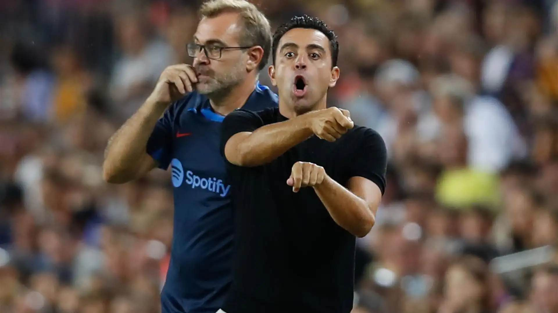 Xavi, en el debut liguero del Barcelona Xavi, en el debut liguero del Barcelona