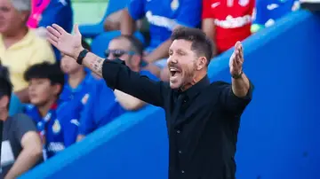 Diego Pablo Simeone durante el Getafe-Atlético de Madrid de la 1ª Jornada de LaLiga Diego Pablo Simeone durante el Getafe-Atlético de Madrid de la 1ª Jornada de LaLiga
