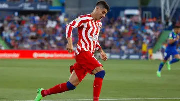 Álvaro Morata, durante el Getafe-Atlético de Madrid de la 1ª Jornada de LaLiga Álvaro Morata, durante el Getafe-Atlético de Madrid de la 1ª Jornada de LaLiga