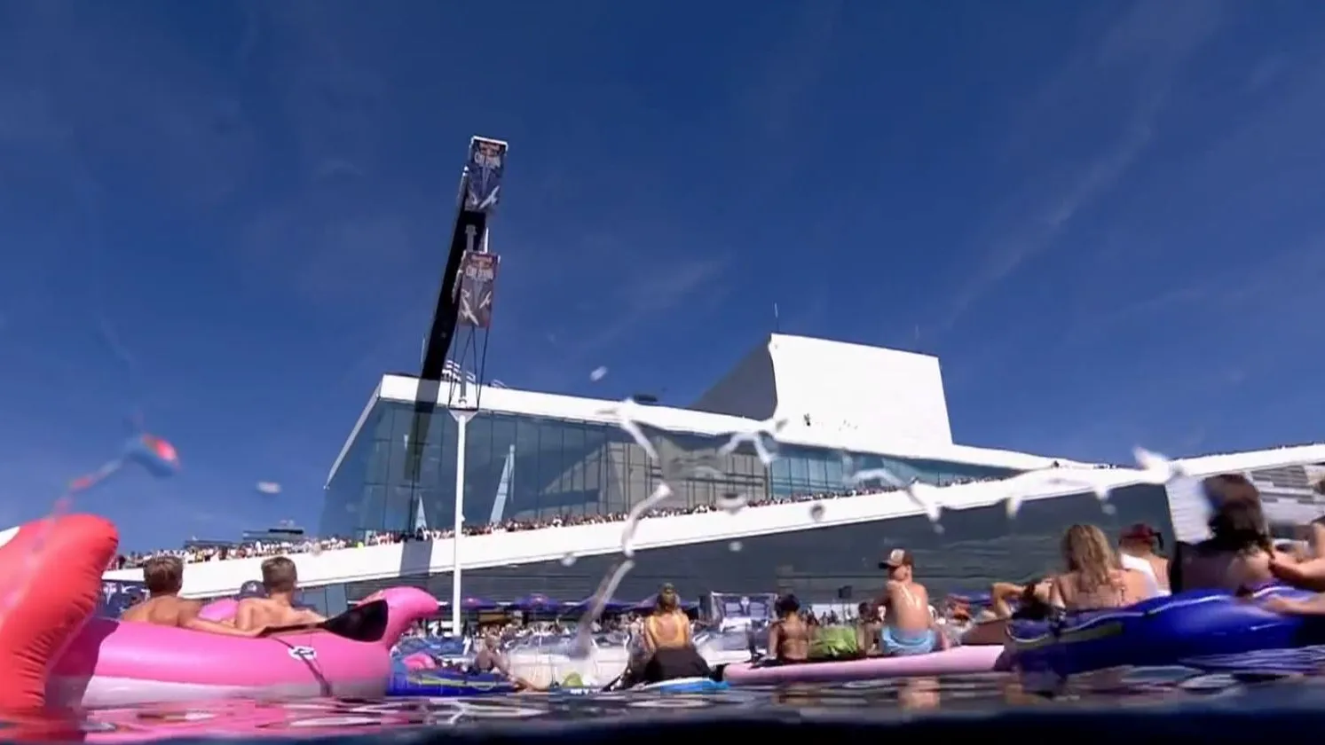 Prueba de las Series Mundiales de Cliff Diving celebrada en Oslo (Noruega)