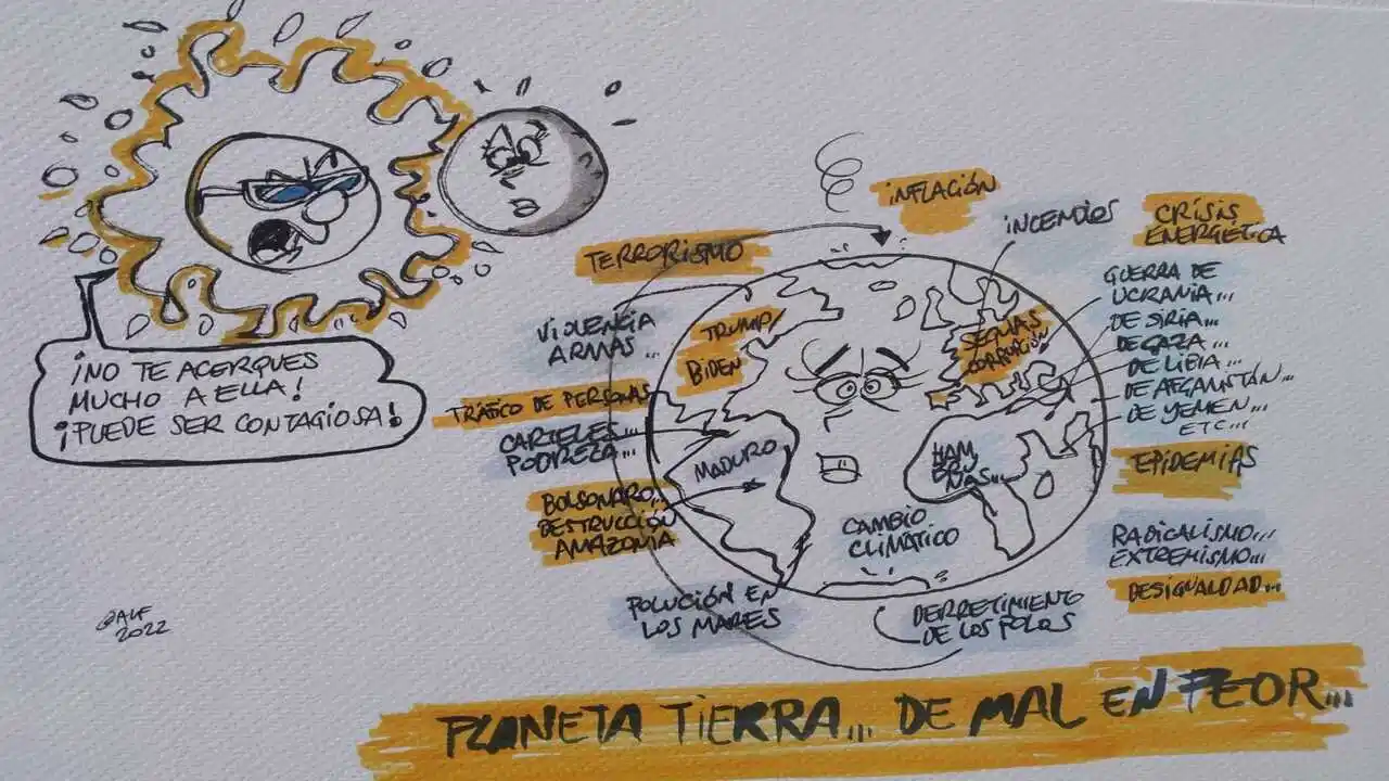 Viñeta gráfica de Alfredo Boto hoy. 15 de agosto Viñeta gráfica de Alfredo Boto hoy. 15 de agosto