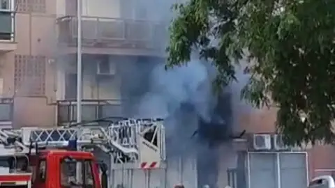 El local quedó completamente calcinado El local quedó completamente calcinado