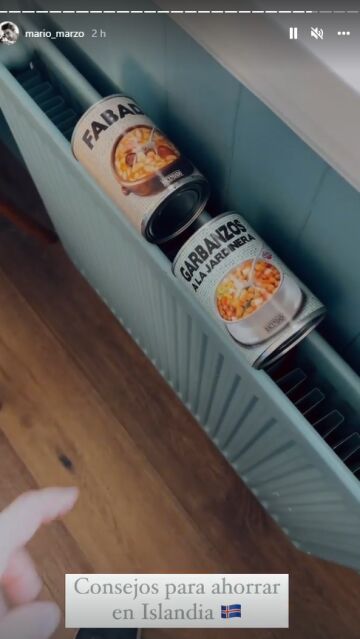 Historia de Instagram de Mario Marzo en Islandia