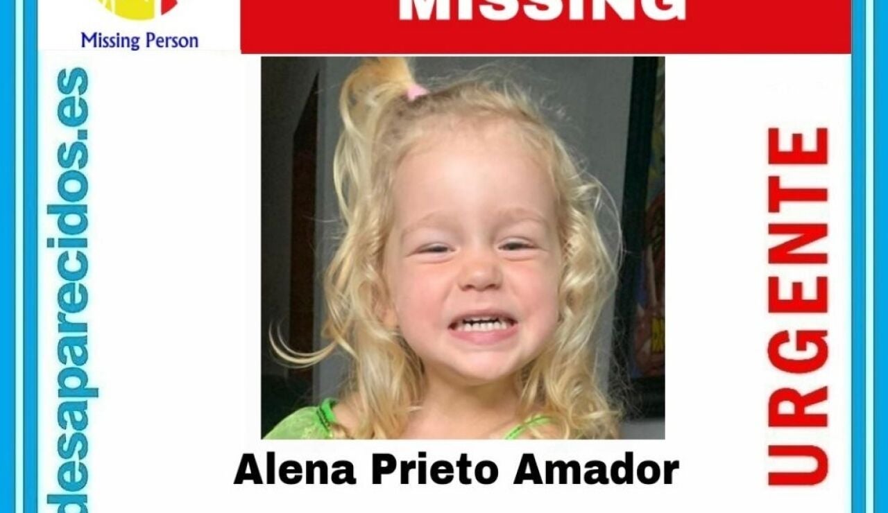 Alena Prieto, la menor desaparecida desde el pasado 16 de julio