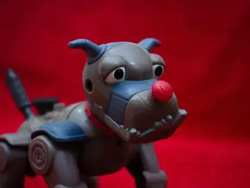 Imagen de un perro robot. Imagen de un perro robot.