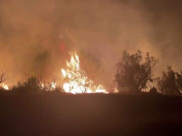 Incendio en Vall d'Ebo, Alicante