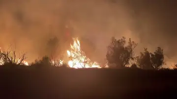 Incendio en Vall d'Ebo, Alicante